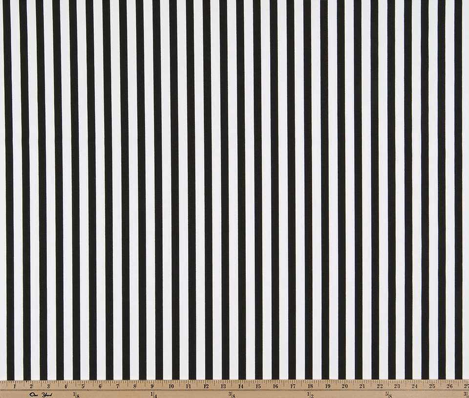 Premier Prints Basic Stripe Black, Fabric by the Yard