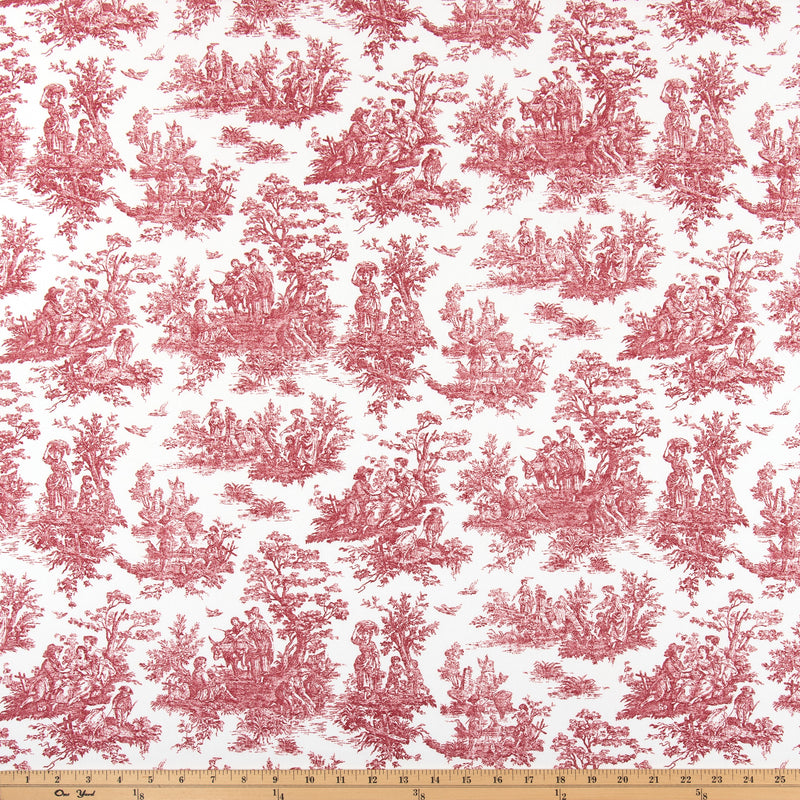 Jamestown Pompeian Red 7oz Cotton Fabric By Premier Prints