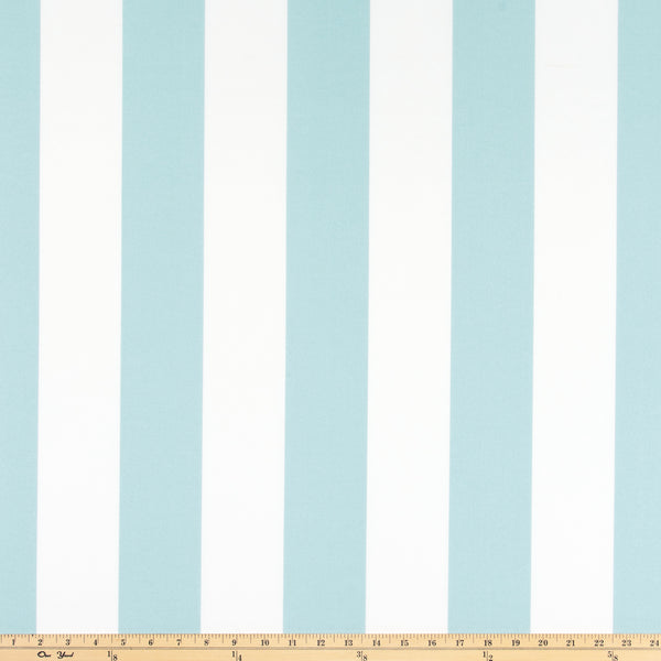 Outdoor Fabric - Vertical Arctic Blue Polyester By Premier Prints