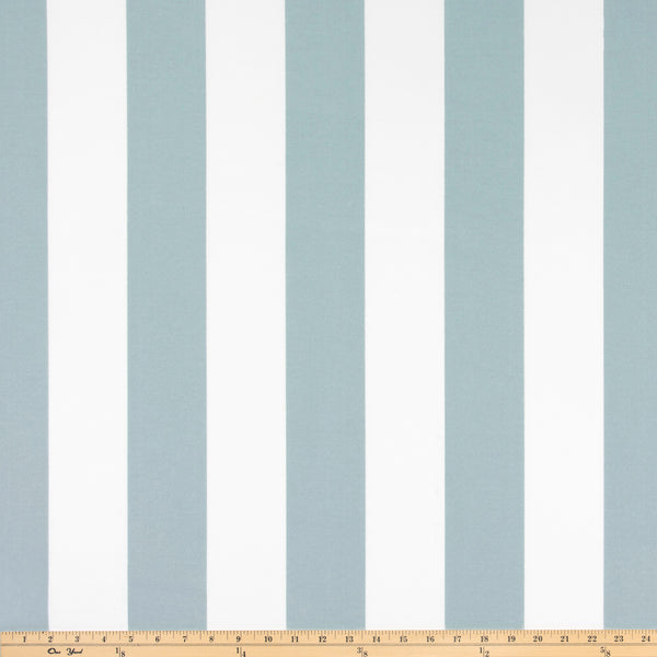 Outdoor Fabric - Vertical Belmont Blue Polyester By Premier Prints