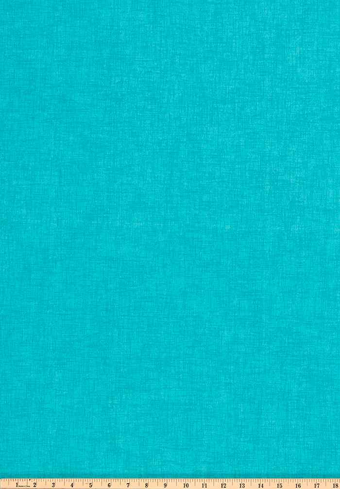 Aqua Ocean Blue Textured Solid Printed Fabric